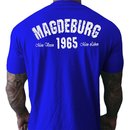 T-Shirt MAGDEBURG - Mein Verein 1965 Mein Leben blau