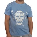 T-Shirt Kid´s SKULL  himmelblau